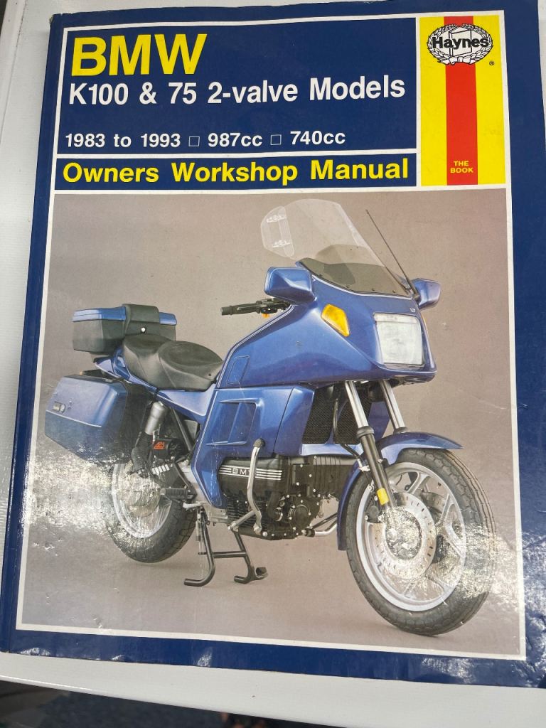  BMW k 75/100 workshop manual 