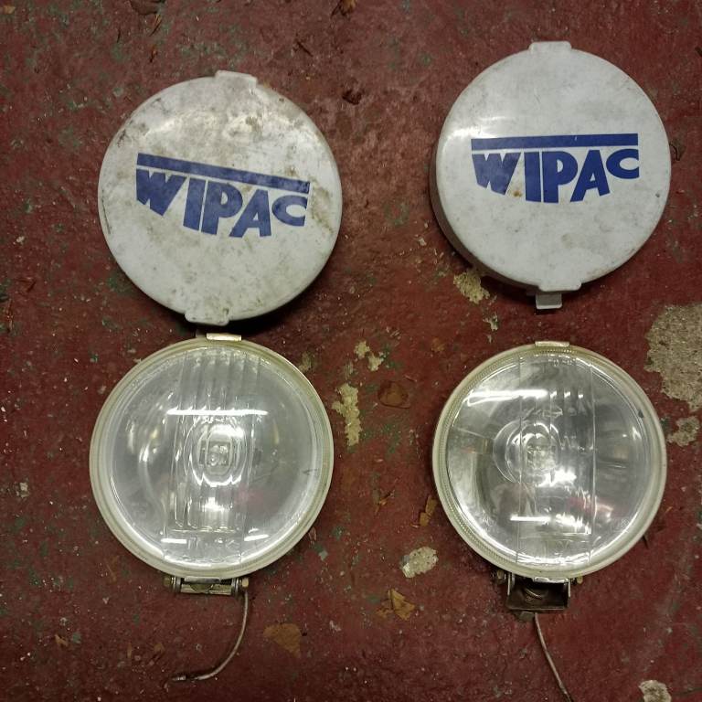 WIPAC SPOT LIGHTS PAIR WITH COVERS