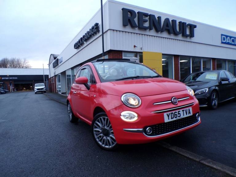 2015 Fiat 500C 1.2 Lounge Convertible 2dr GLAM CORAL Manual Euro 6  Convertible Petrol Manual