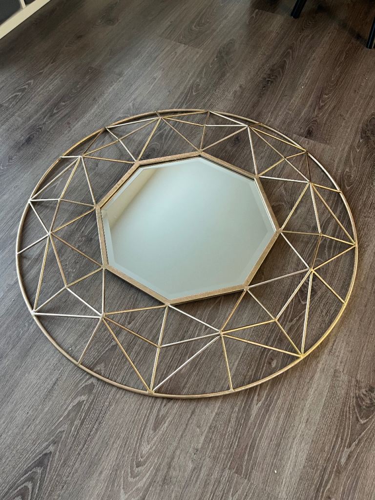 Large Gold Andromeda Mirror