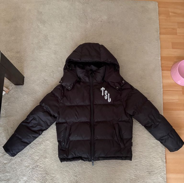 Trapstar shooters black reflective puffer jacket