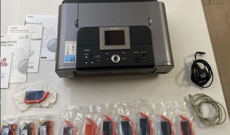 Canon PIXMA iP6700D Photo Printer with Ink Cartridges