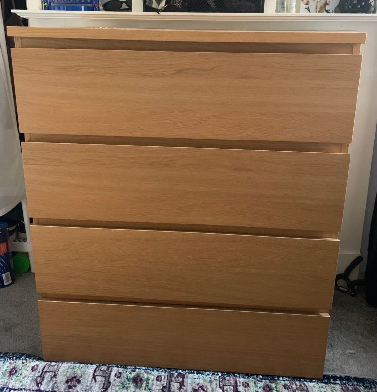 Wooden Chest of Drawers with 4 drawers
