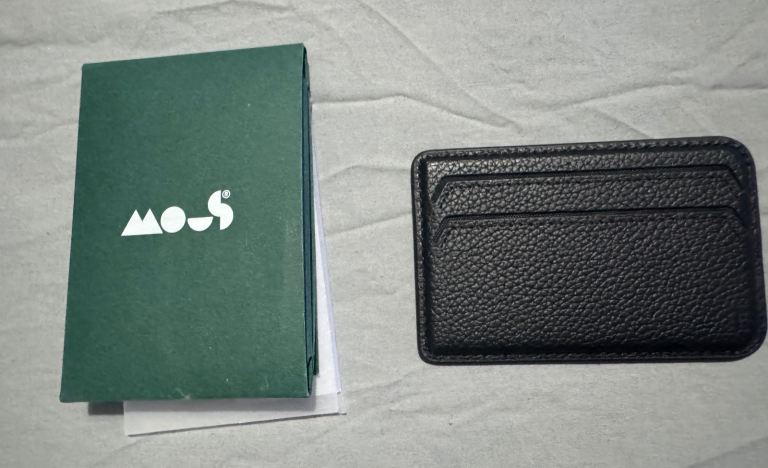 Mous magnetic leather card wallet collection in Liverpool city centre