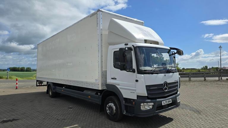 2020 Mercedes-benz Atego 1218 GRP Curtain Glass Carrier Box Truck