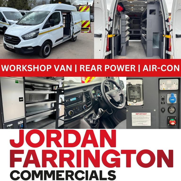 2019 FORD TRANSIT CUSTOM L1H2 EU6 UTILITY SPEC FITTERS / ENGINEERS WORKSHOP VAN