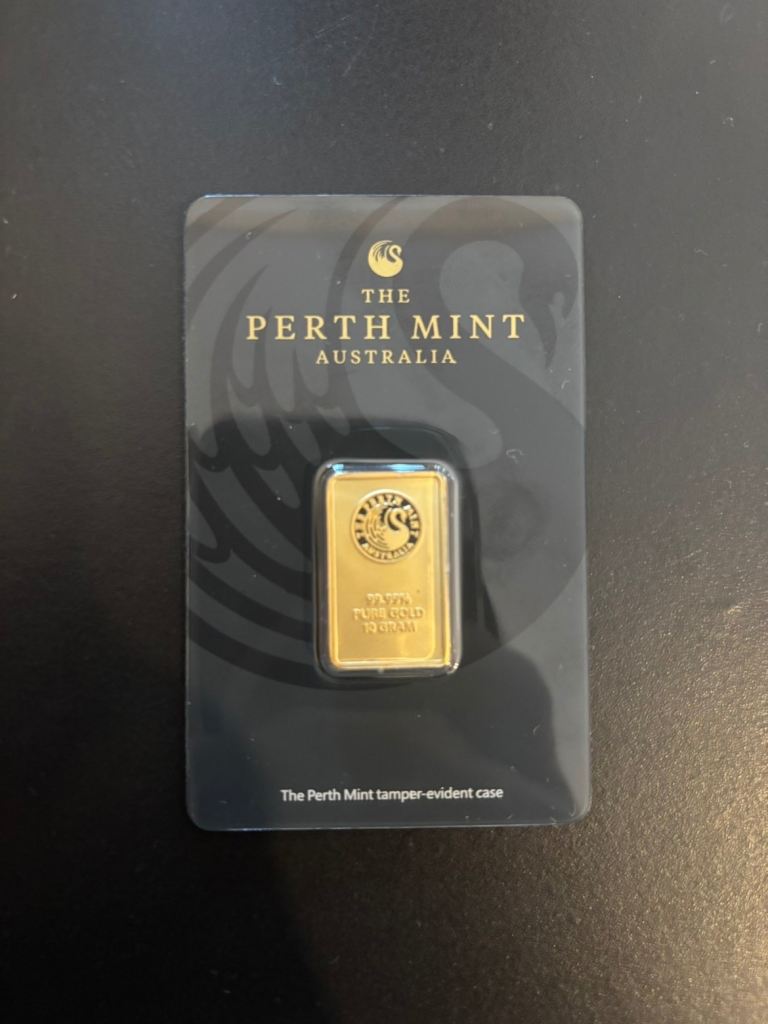 The Perth Mint 10g Gold bar 999.9 