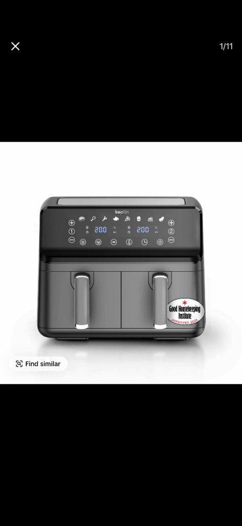 Keplin 9L Dual Basket Air Fryer