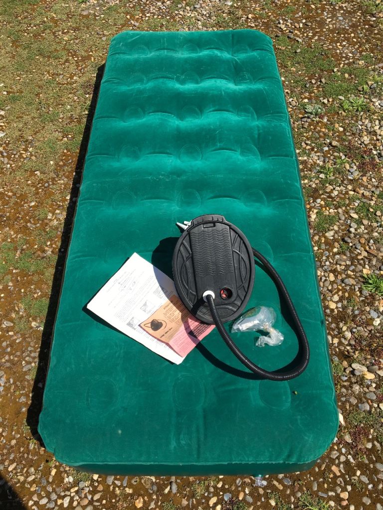 Single Camping Bed with Pump