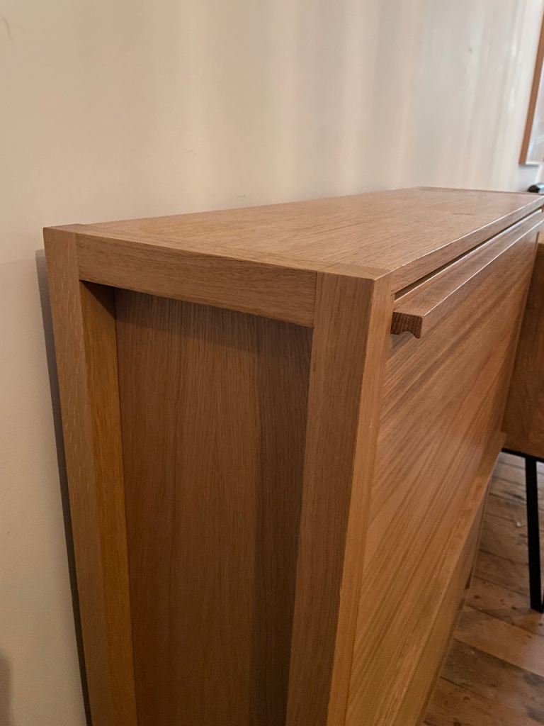 John Lewis Oak Shoe Storage Cabinet 