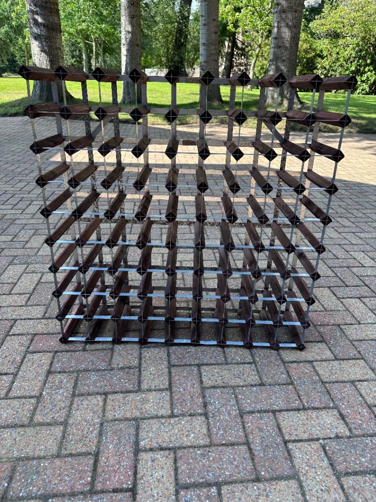 90 bottle Wine Society free standing wine bottle rack