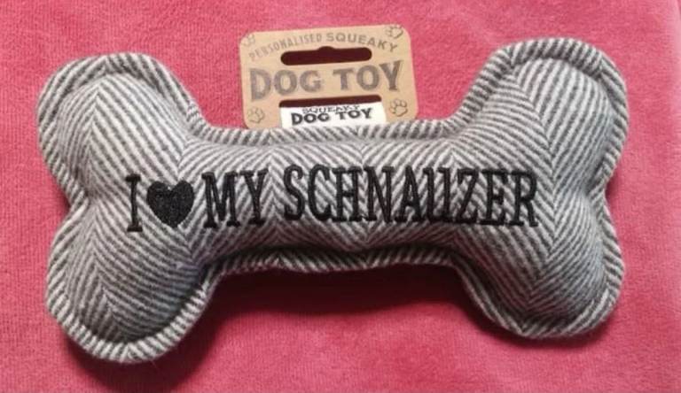 I 🖤 My Schnauzer Dog Toy - Brand New