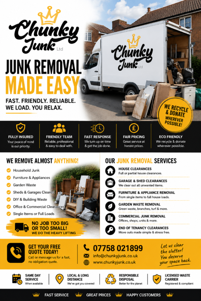 HOUSE REMOVALS & CLEARANCE-OFFICE-RUBBISH REMOVALS-GARDENING-CLEANING-GARAGE-LOFT-MAN & VAN