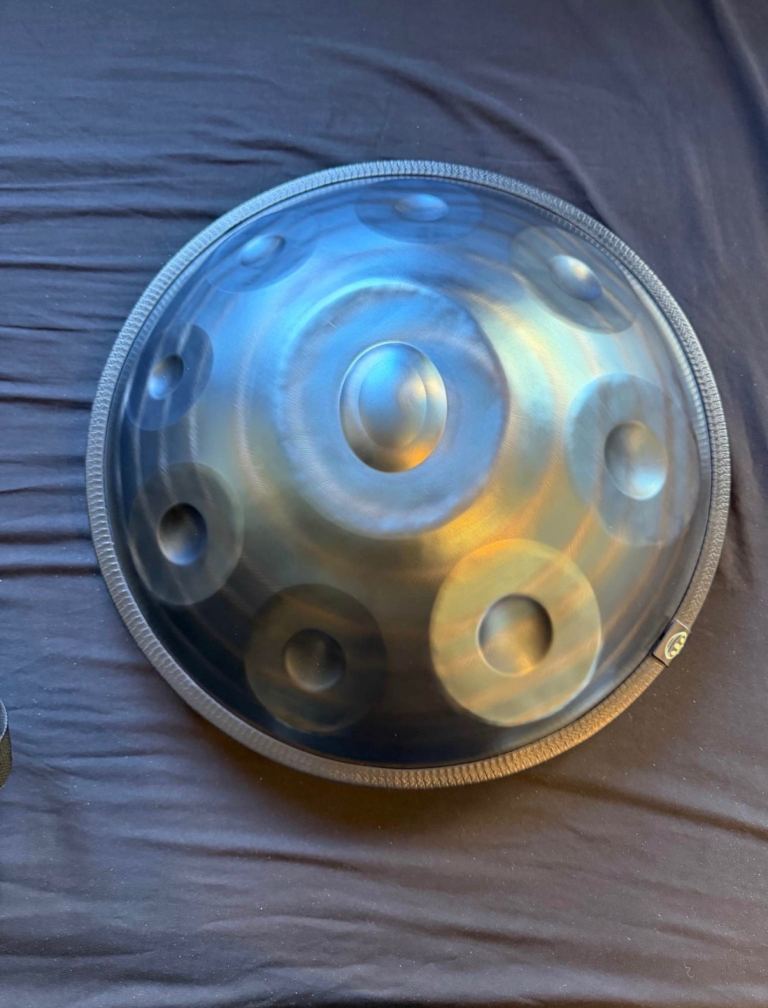 Handpan / Hang Drum 9 Note Steel Tongue Drum + Rucksack Carry Case [PRICED TO SELL]