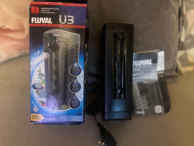 Brand New Fluval U3 Internal Aquarium Filter fish turtles underwater