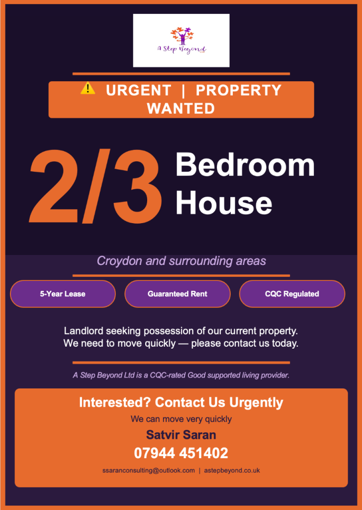 Wanted - 2/3 Bedroom House (Croydon and Surrounding Areas) - Long-term Company Let
