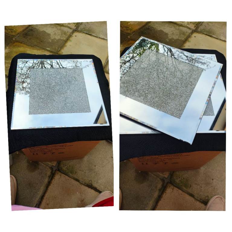 Mirrored Candle plate x2