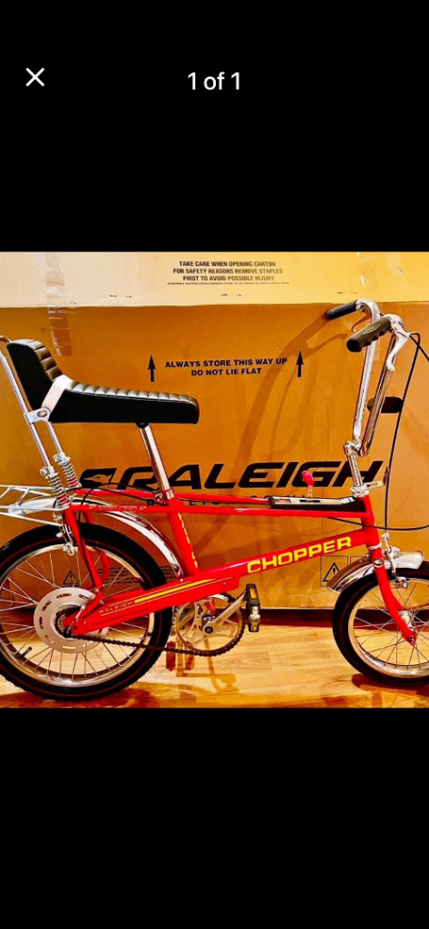 brand new boxed raleigh chopper bike collectors item MK4 in red 