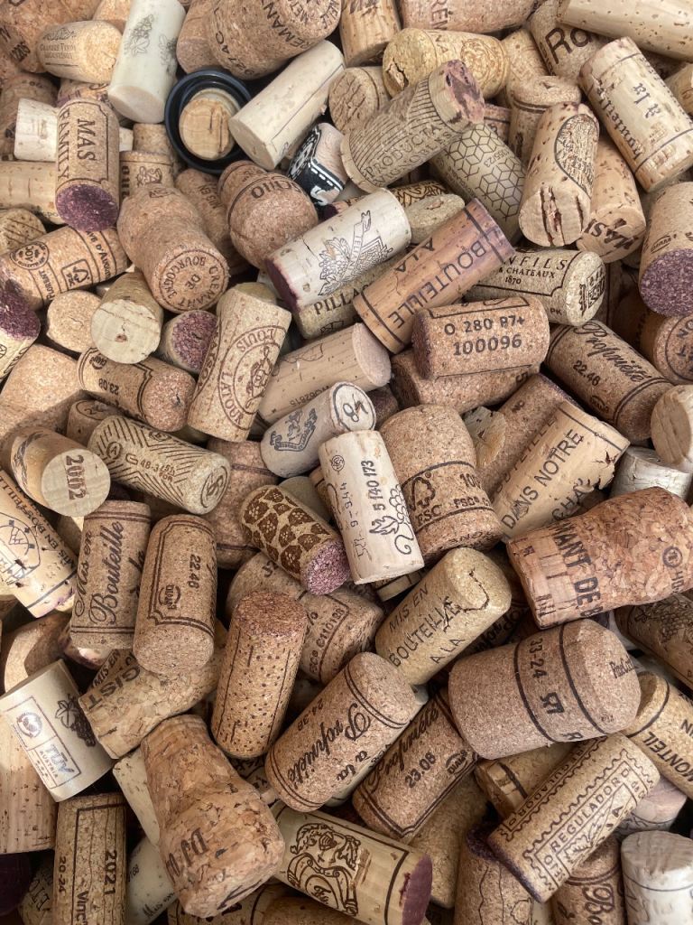 Large Collection of Wine Corks for Crafts or Decor