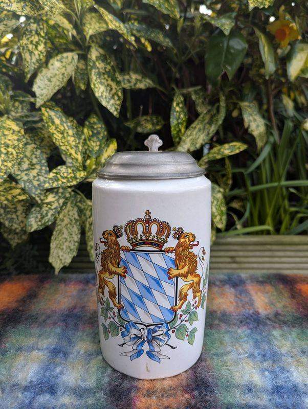 Porcelain Beer Stein (Coat of Arms of Bavaria)
