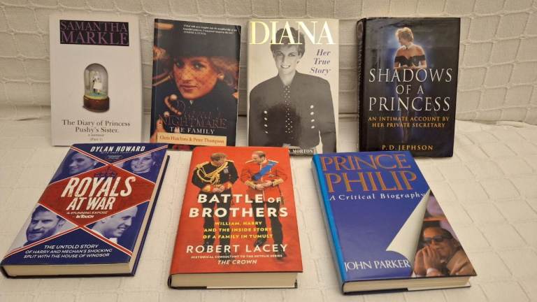 Diana's Nightmare, Diana true, Samantha Markle, Royals at war, Battle of bro. Shadows of D, Philip