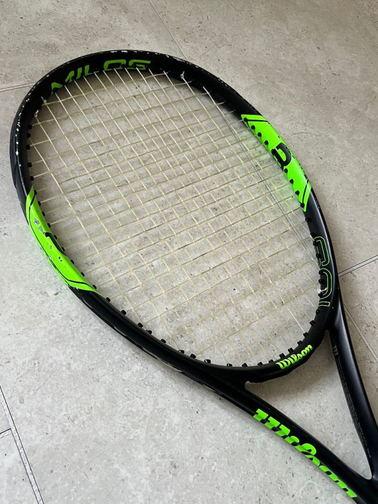 Wilson Milos Lite 105 Tennis Racket for Beginners Grip 4