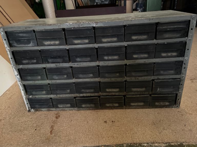 Vintage 30 drawer Industrial storage unit.