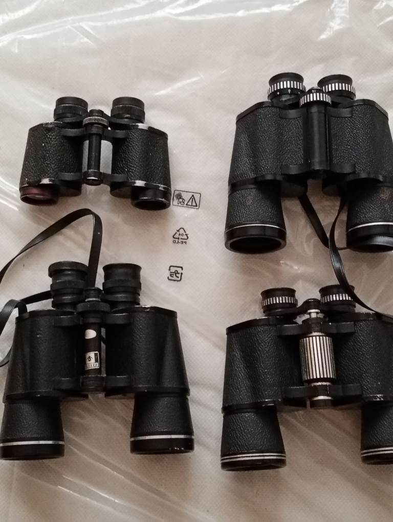 Job Lot of 4 Binoculars - Various Sizes, Good Condition