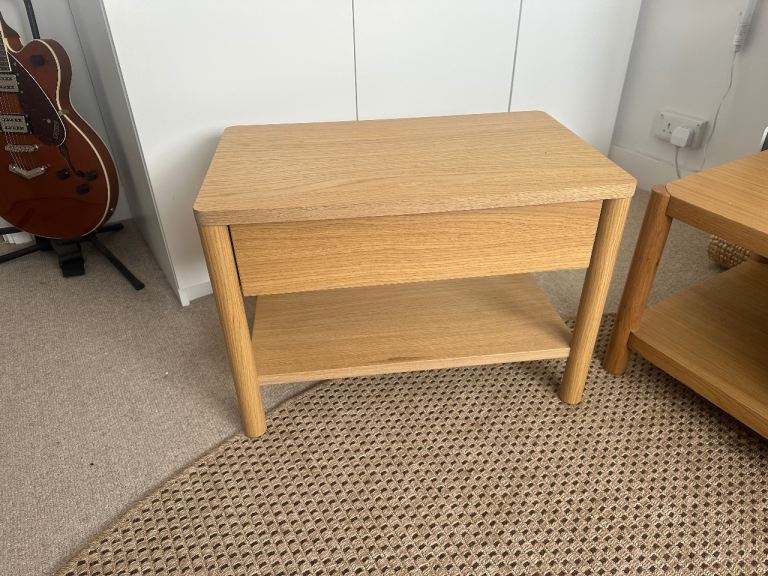 IKEA tonstadt side table with drawer – As New