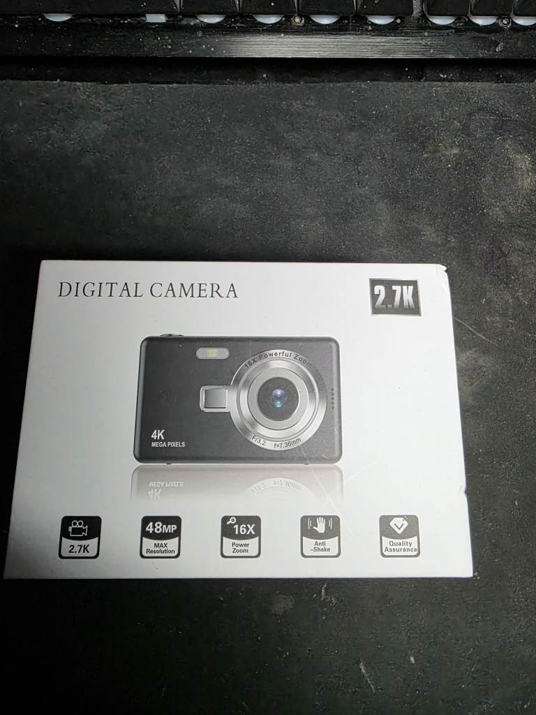 New Pink 4K Digital Camera with 48MP and 16x Zoom