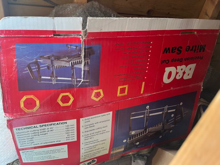 B&Q Precision Deep Cut Mitre Saw – Good Condition