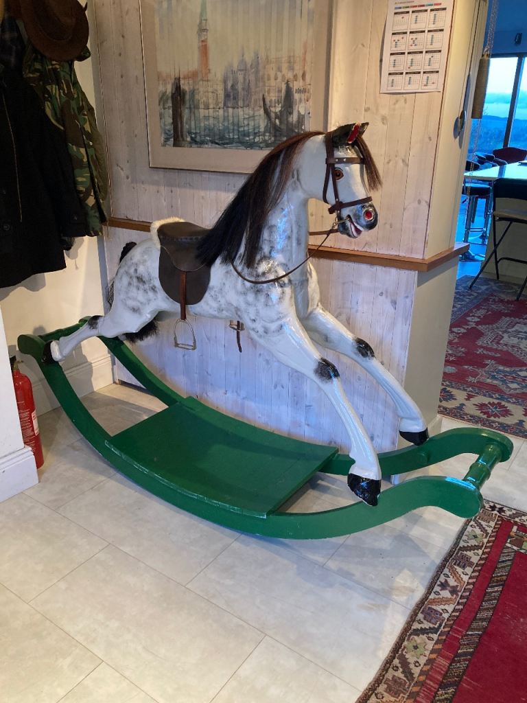 Large wooden rocking horse 