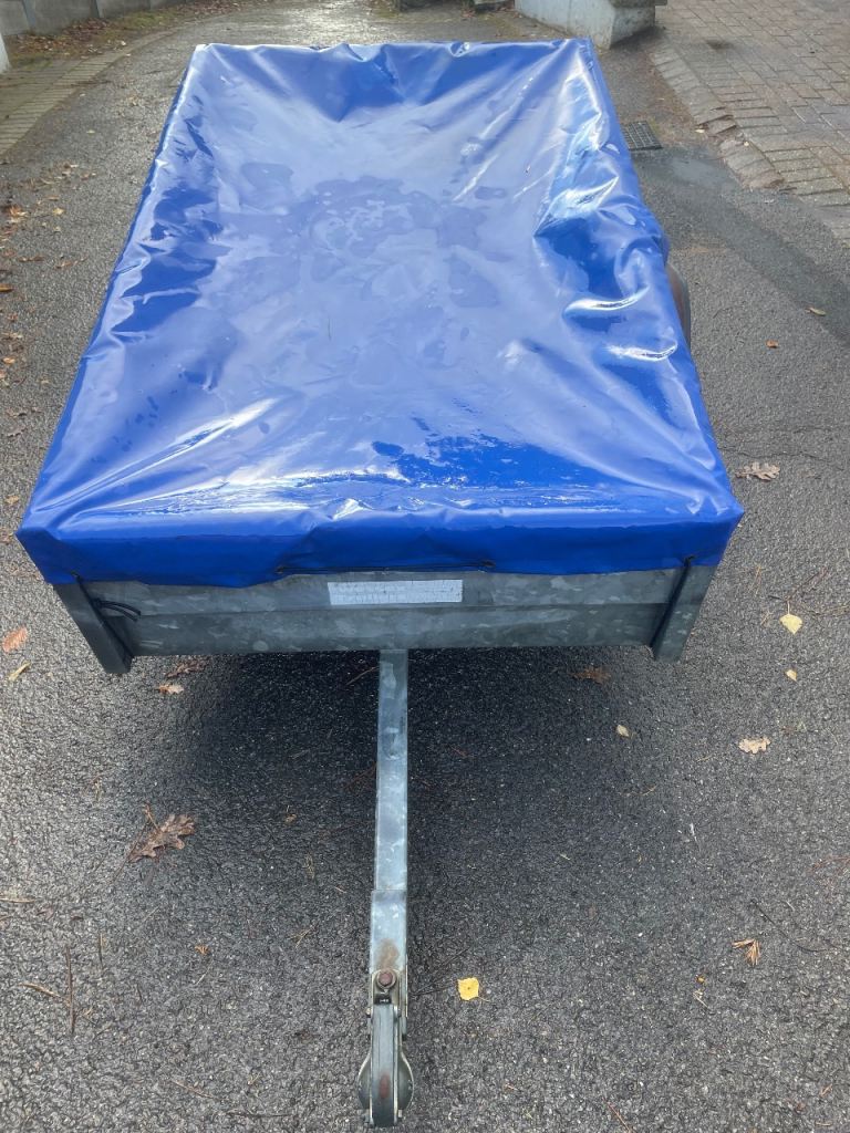 Galvanized trail 160x100cm load. Used. Good condition