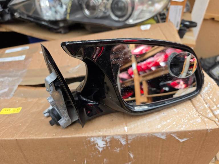 Bmw 3 Series F30 F31 M Sport Right Driver Side Door Mirror 6 Pin BLACK Breaking Parts