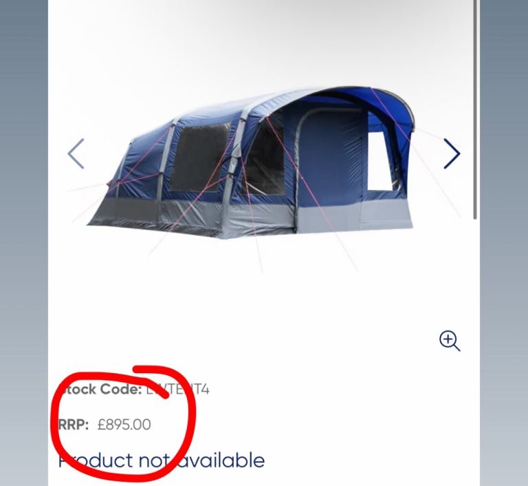 Olympus 6 man air beam tent with pump