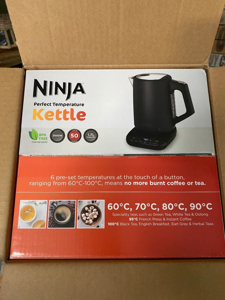 Ninja kettle 1.7L KT20OUK in box