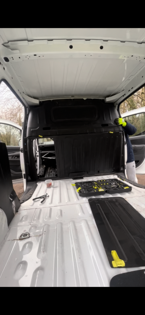 Vauxhall combo (2020) metal bulkhead and plastic internals