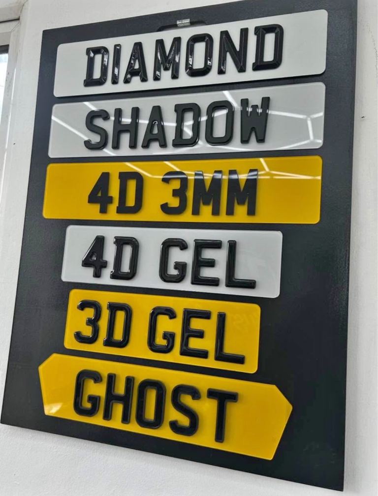 Number plates 2D / 3D / 4D / 5D 