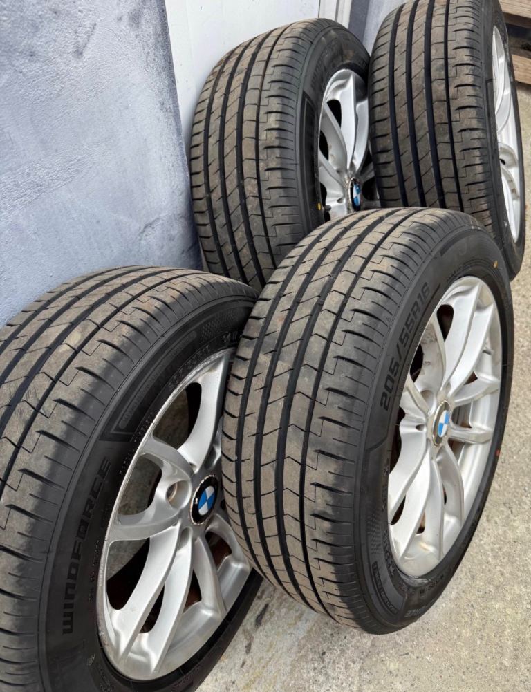 16” bmw alloys with brand new tyres 