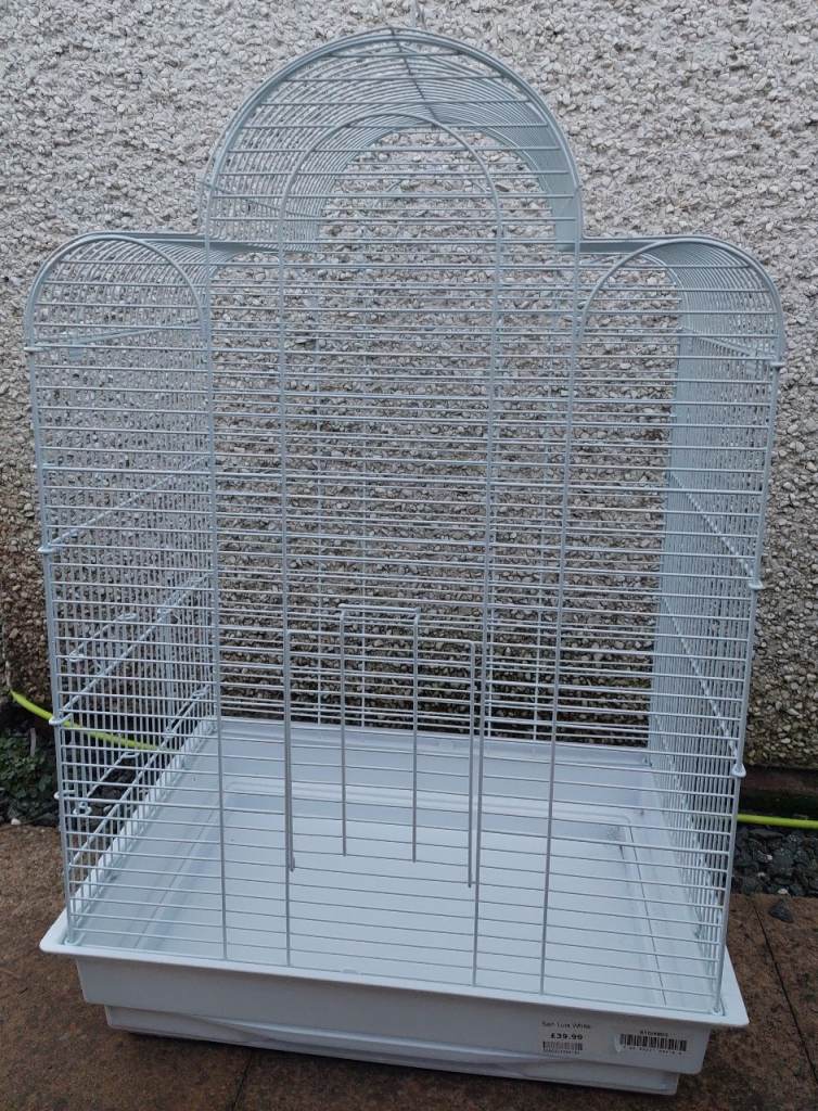 Rainforest Cages San Luis White Bird Cage for Budgies & Finches