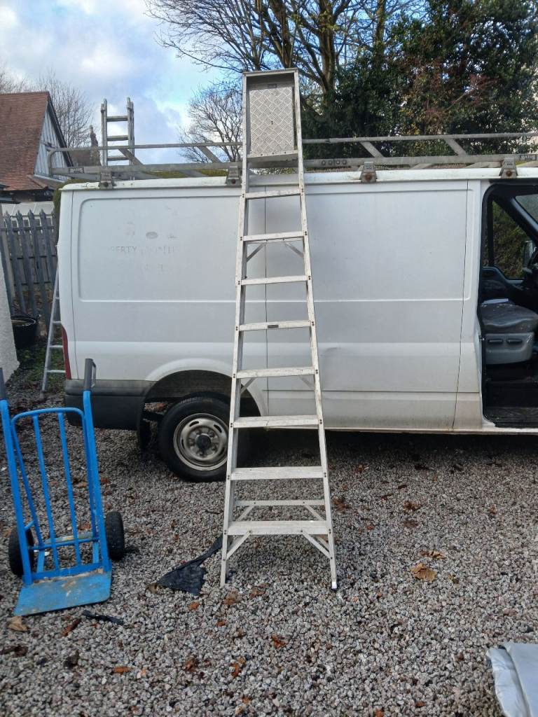 Large industrial step ladder