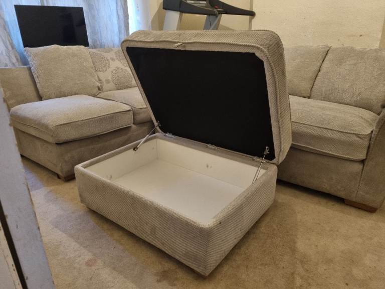 Corner sofa L shape with foot stool  dlever available 