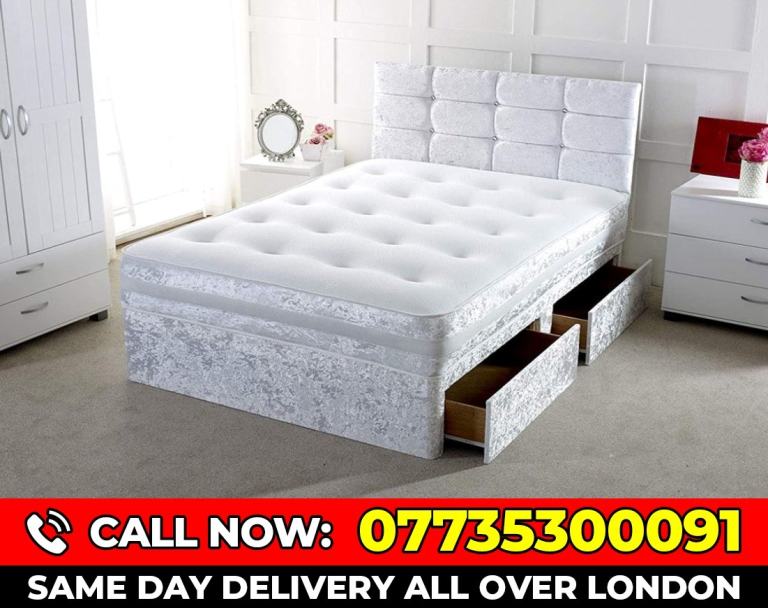 Single double and small double bed with mattress set