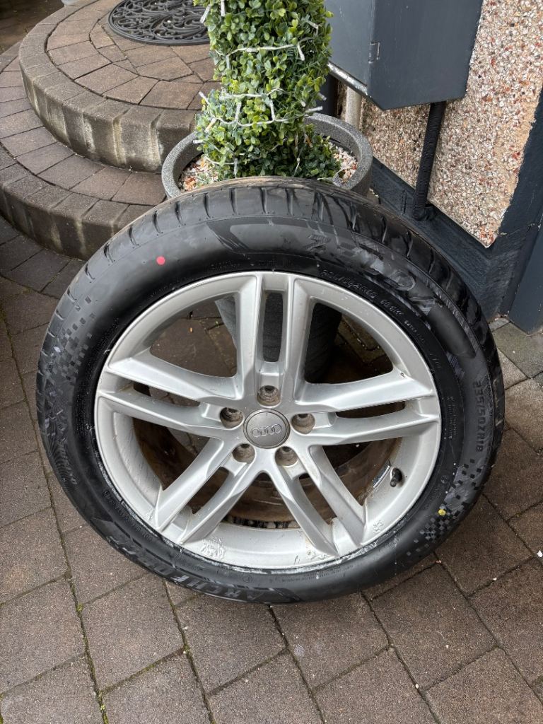 Audi alloy wheels & tyres 18” 5x112 PCD 