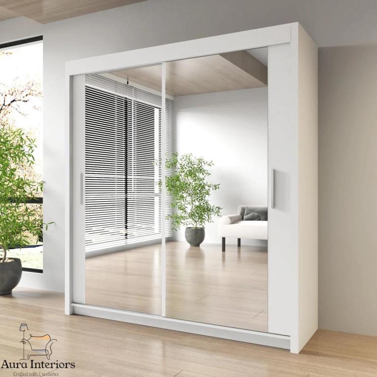 50% off brand new 2/3 doors sliding wardrobe high gloss or matte mirrors quick delivery 