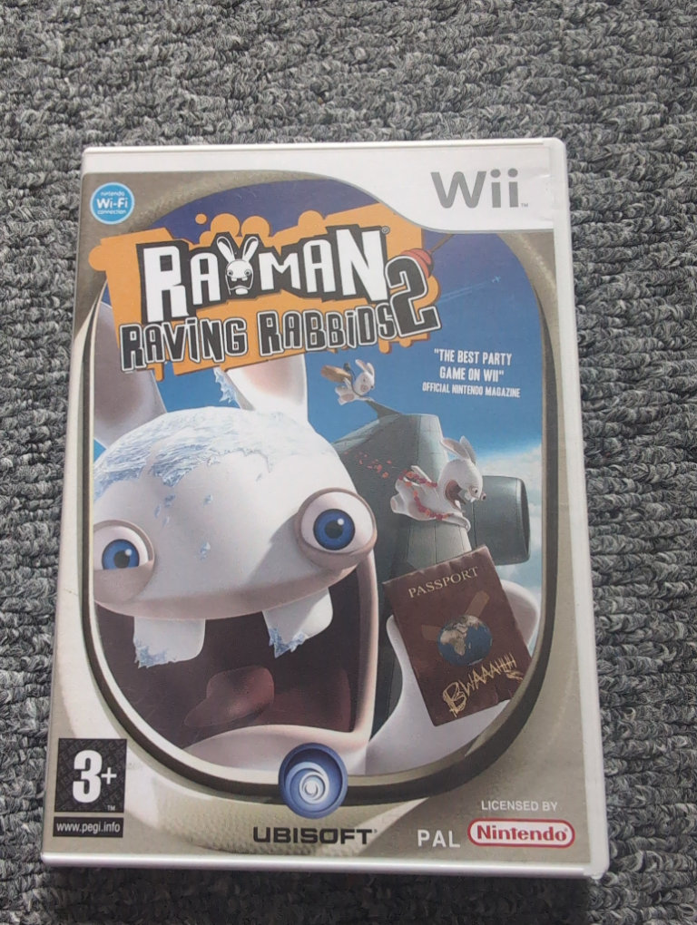 Rayman raving rabbits 2 Wii game 