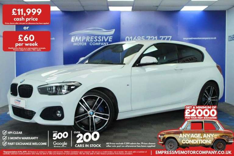 2018 68 BMW 1 SERIES 2.0 118D M SPORT SHADOW EDITION HATCHBACK 3DR DIESEL MANUAL