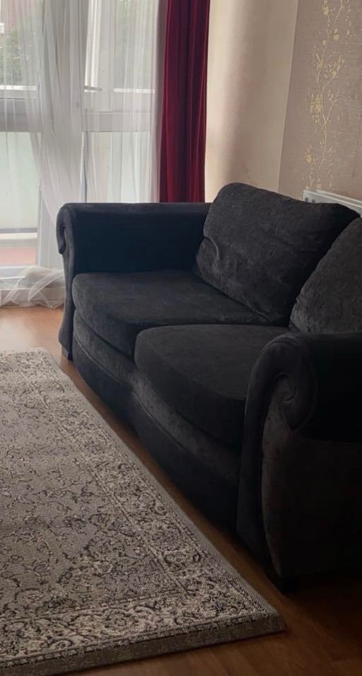 image for Dfs Leather and fabric sofa