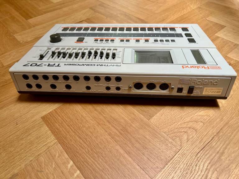 Roland TR-707 Drum machine with both HKA V2 ROM Expansion and Cymbals Board