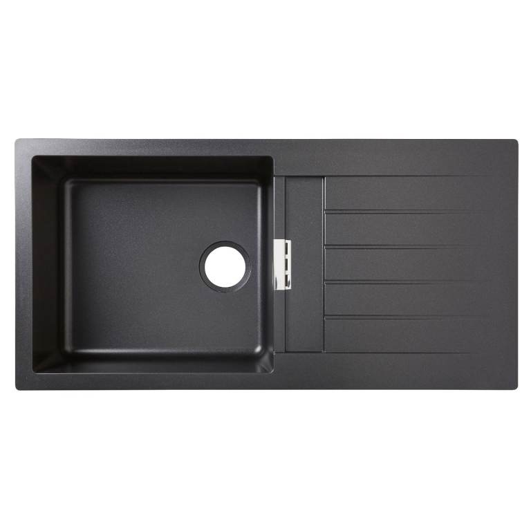 Brand New Kitchen Sink - Cooke & Lewis Galvani Matt Black 100x50cm 